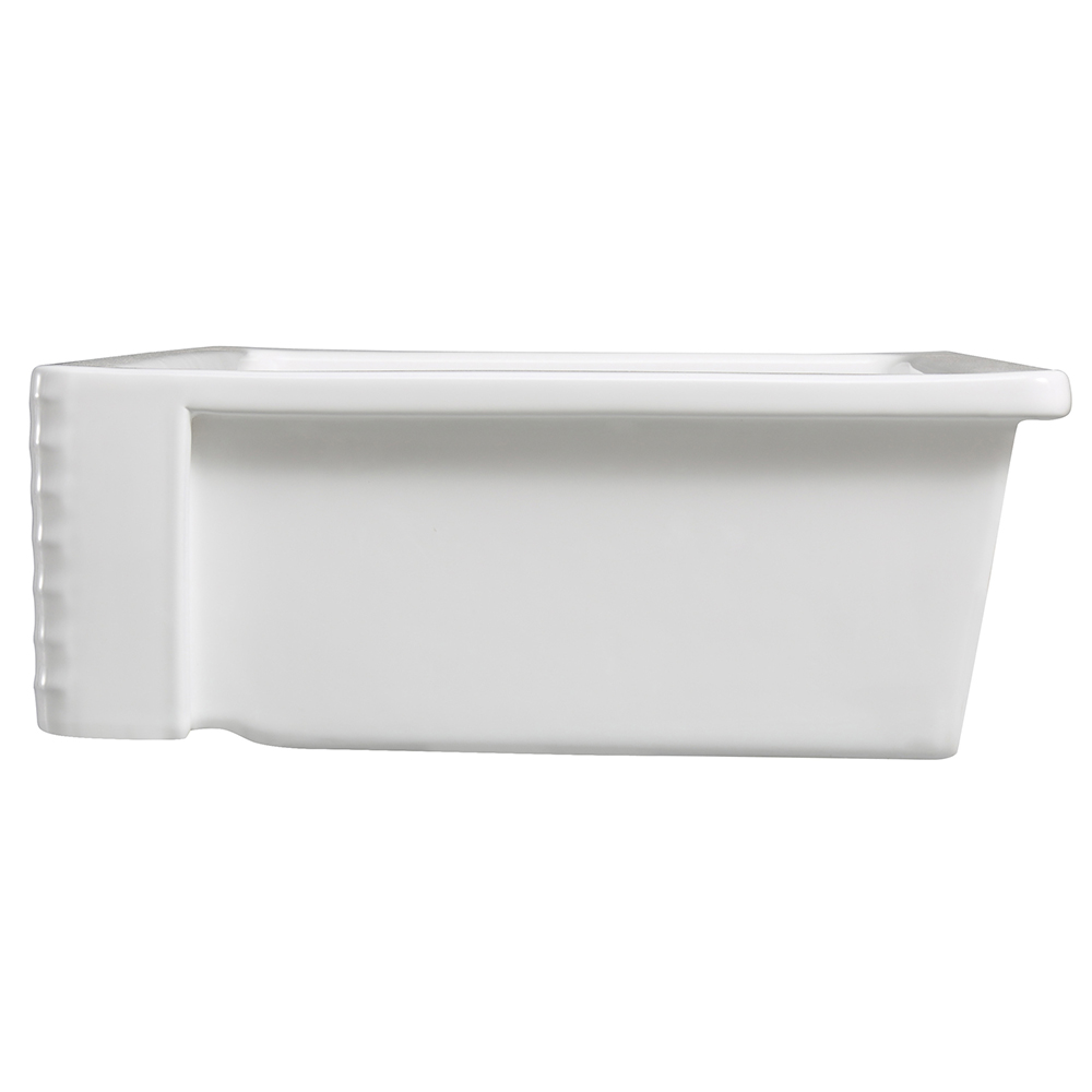 American UPC Standard Large 37' x 19' White Fireclay Farmhouse Undermount Dubbelskål Förkläde Keramisk diskbänk