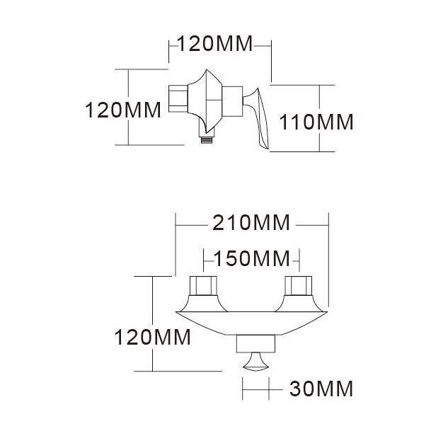 UPC Duschkran Duschsystem Kransats