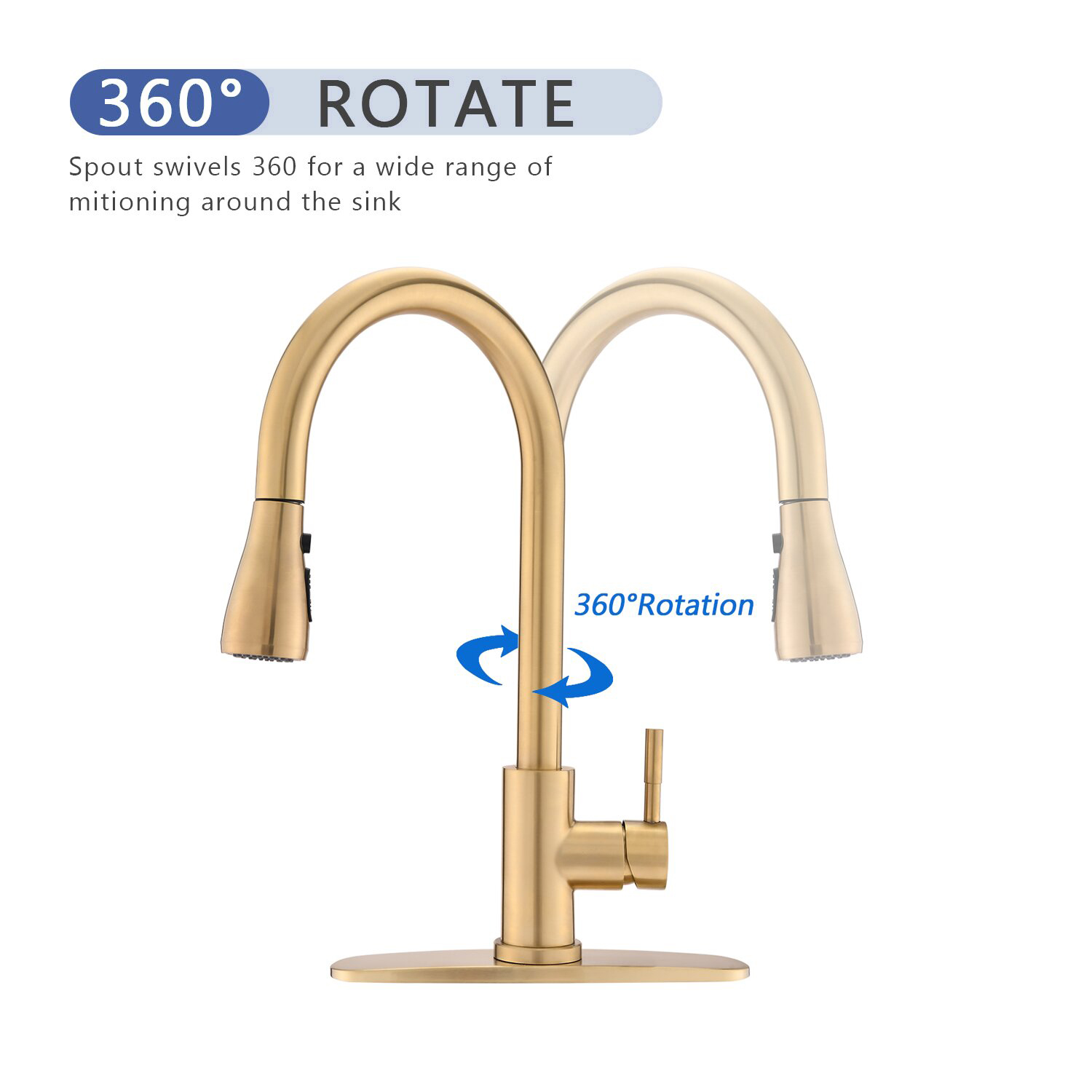 Aquacubic Konventionella hushållsblandare produkter Pull Down Kökskran