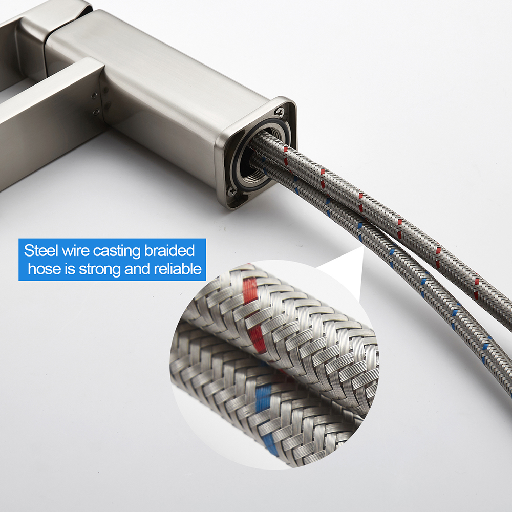 Rostfritt stål Borstad Nickel Badrumsfatkran AF3040-6