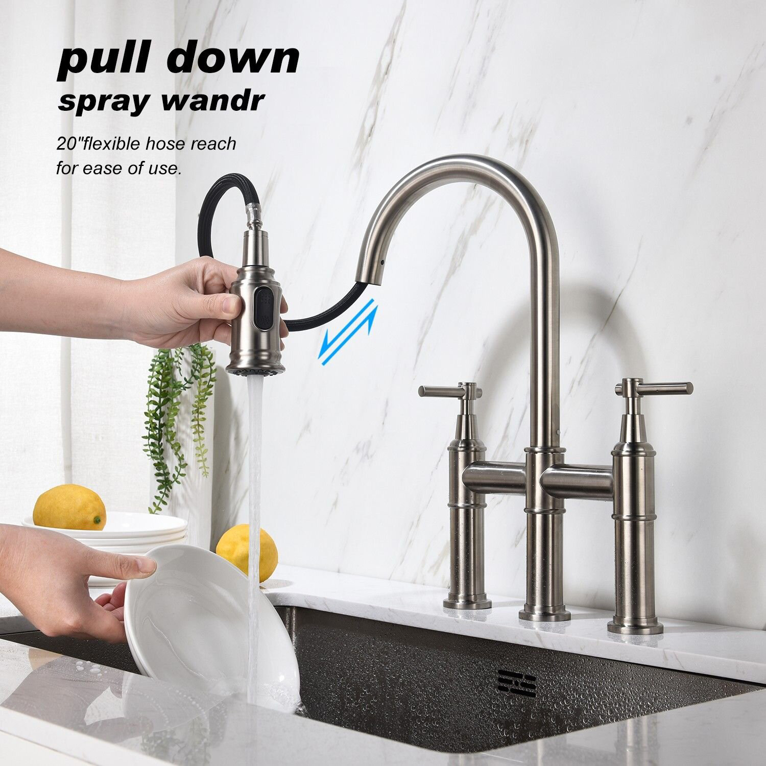 Pull Down Hybrid Solid Sink kran Bryggkran