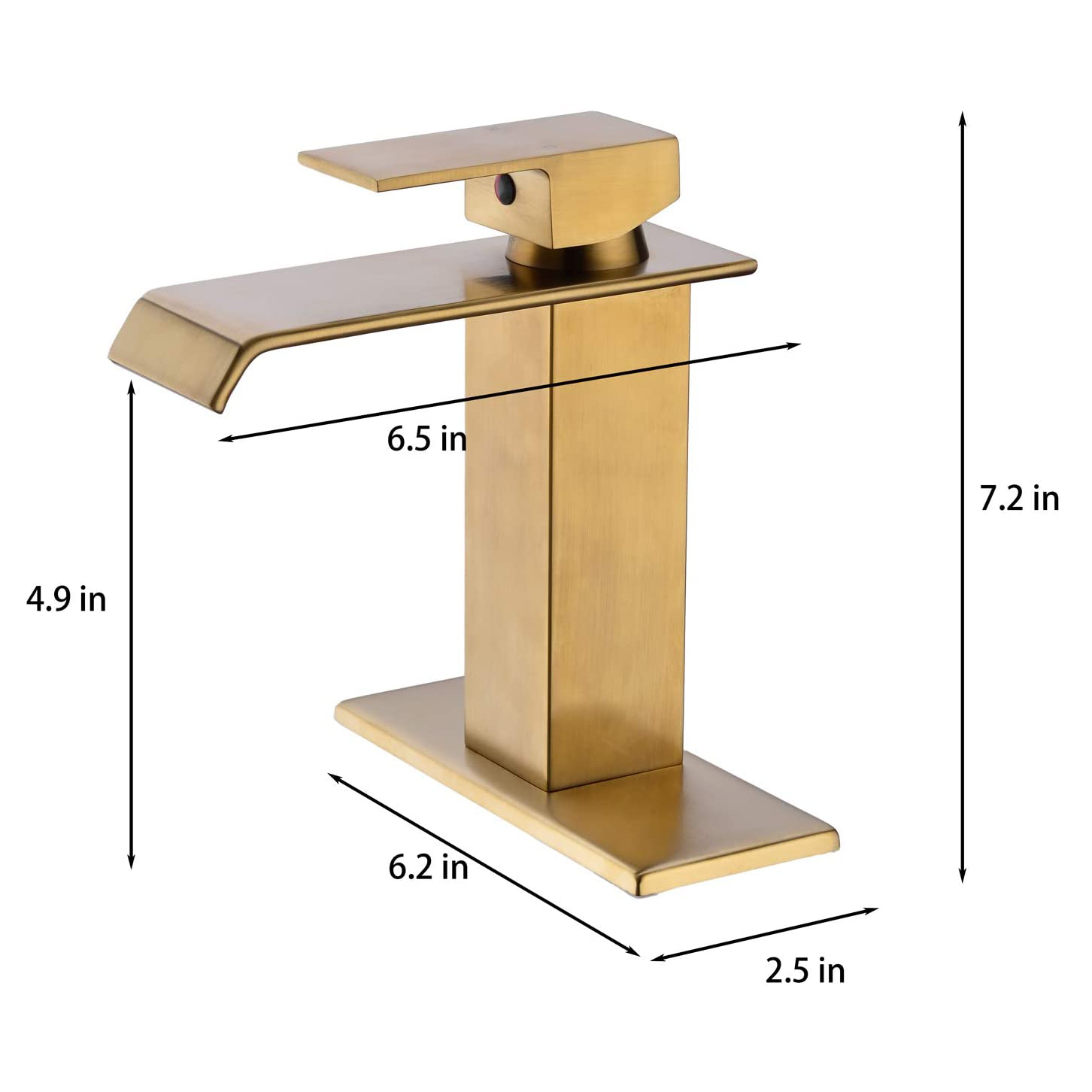 Aquacubic OEM Modern cUPC Borstad Nickel SUS304 Borstad vattenfallsfatkran