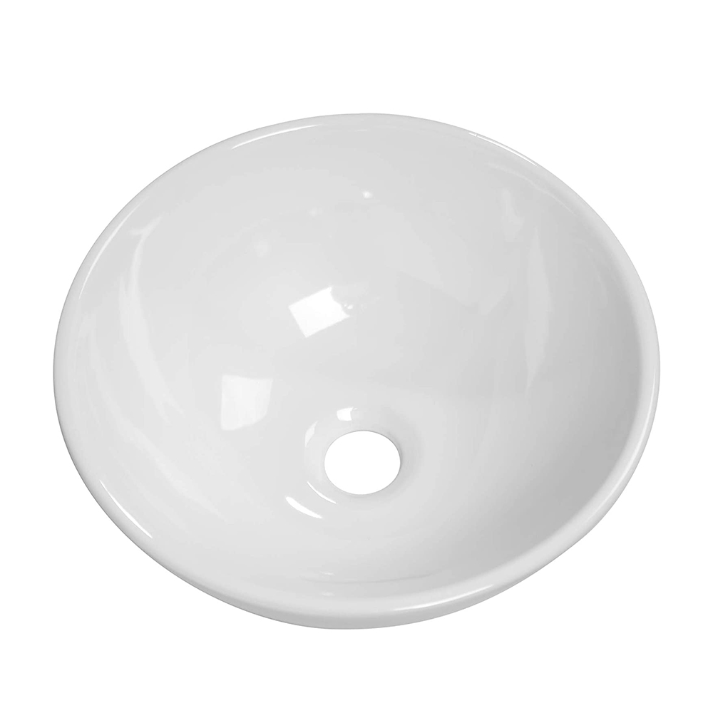 Högkvalitativ mini rund handtvätt ovanför bänk Handtvätt Badrumsvask Keramik konstfat